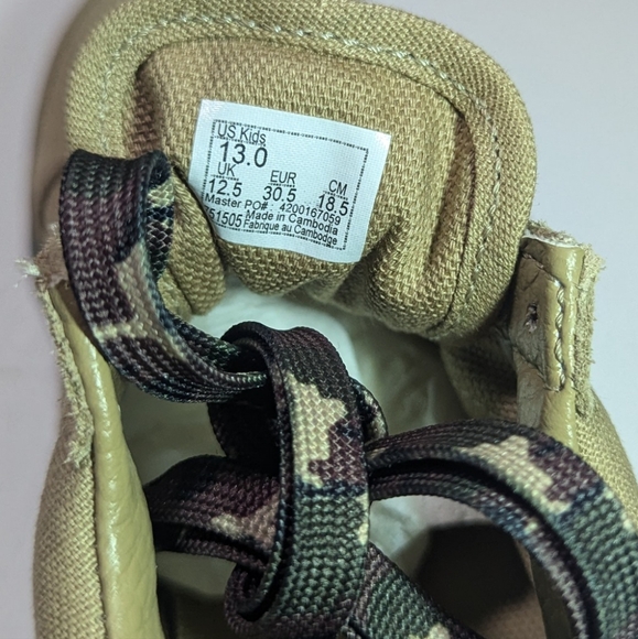 Vans Old Skool Camo Sidewalk Cornstalk Party Sneakers - Picture 9 of 11